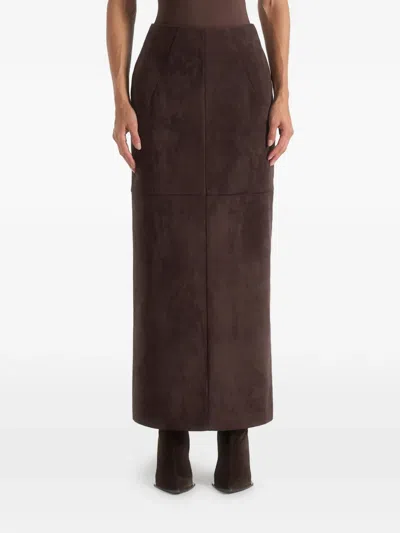 Manière De Voir Célie Maxi Skirt In Brown