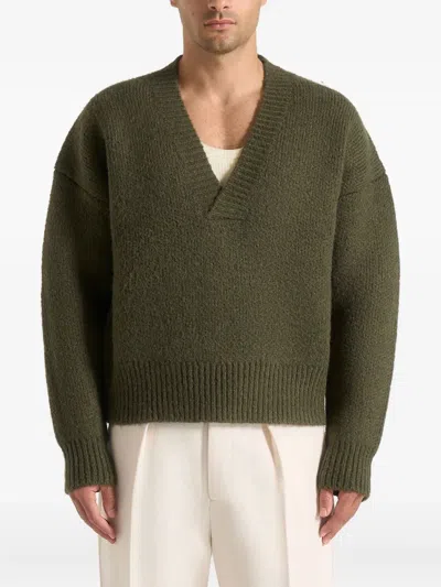 Manière De Voir Chad Sweater In Green