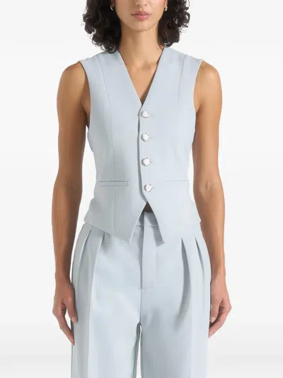 Manière De Voir Christine Tailored Waistcoat In Blue
