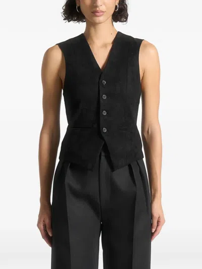 Manière De Voir Christine Waistcoat In Black