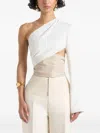 Manière De Voir Coralie One-shoulder Top In White