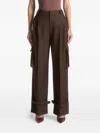 Manière De Voir Danielle Pleated Trousers In Brown