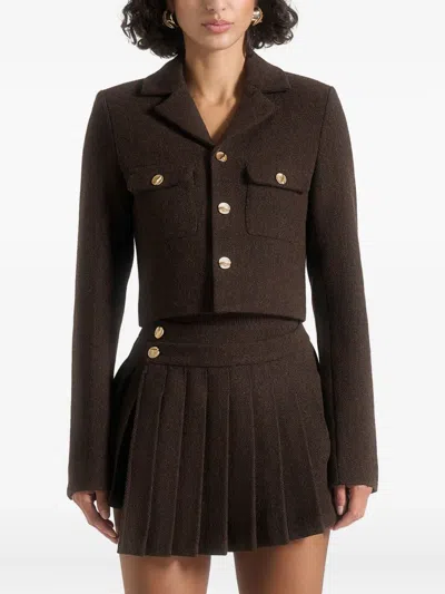 Manière De Voir Daphina Tailored Jacket In Brown