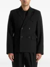 Manière De Voir Didier Double-breasted Blazer In Black