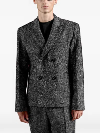 Manière De Voir Didier Double-breasted Suit In Gray