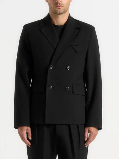 Manière De Voir Didier Double Breasted Tailored Suit Jacket In Multi