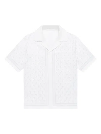 Manière De Voir Eiffel-monogram Shirt In White