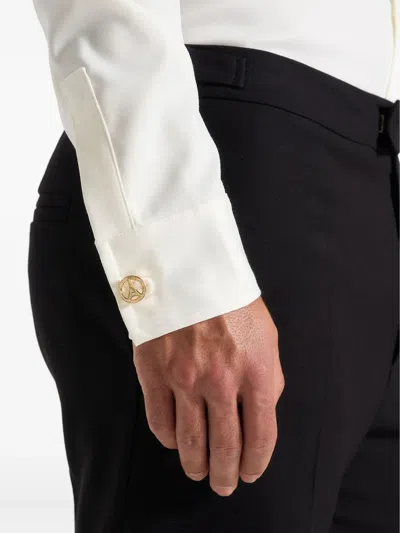 Manière De Voir Eiffel-motif Circular-frame Cufflinks In Gold
