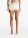 Manière De Voir Elina Chain-belt Tweed Mini Shorts In White