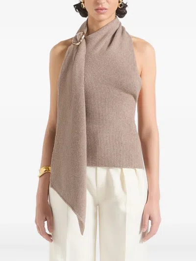 Manière De Voir Elodie Halterneck Top In Brown