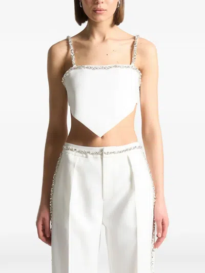 Manière De Voir Eloise Embellished Top In White