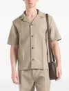 Manière De Voir Felix Tailored Short-sleeves Shirt In Neutral