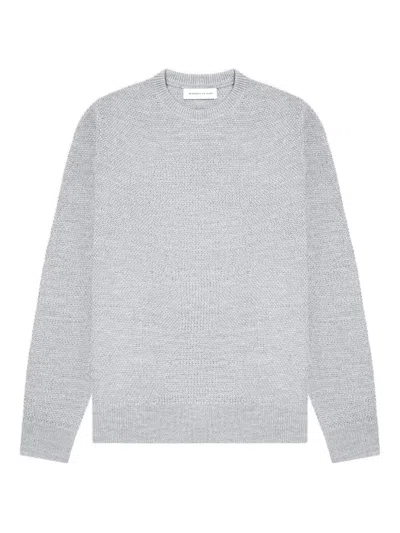 Manière De Voir Gabin Crew-neck Sweater In Gray