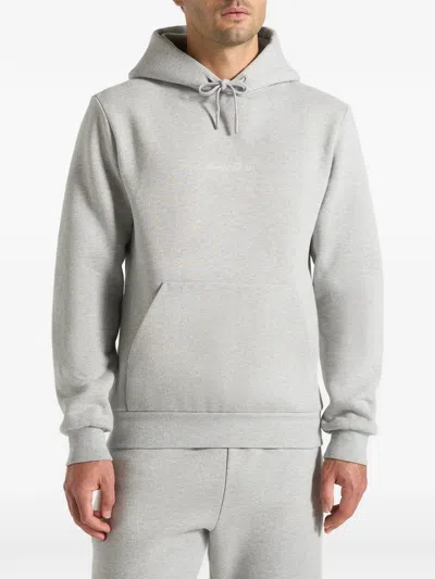 Manière De Voir Gustave Kangaroo-pocket Hoodie In Gray