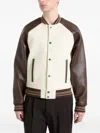 Manière De Voir Guy Raglan-sleeve Bomber Jacket In White