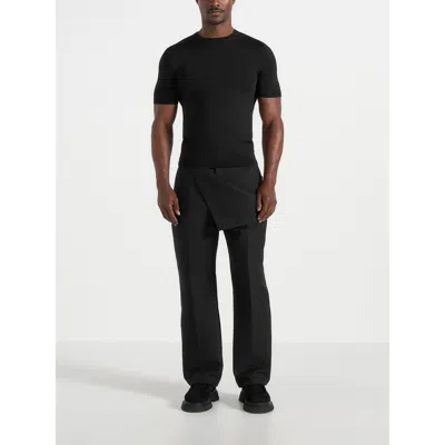Manière De Voir Henri Foldover Trousers In Black
