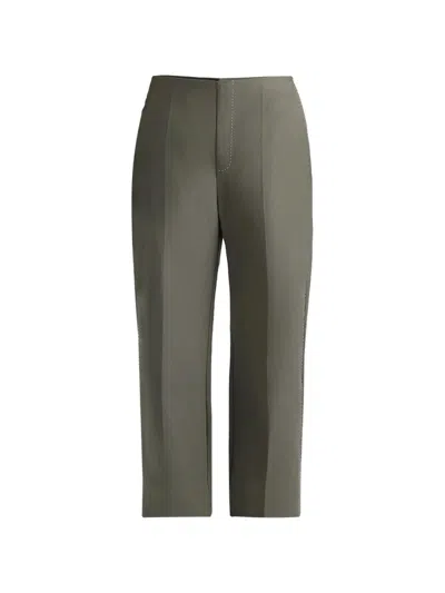 Manière De Voir Henri Seam-detail Trousers In Gray
