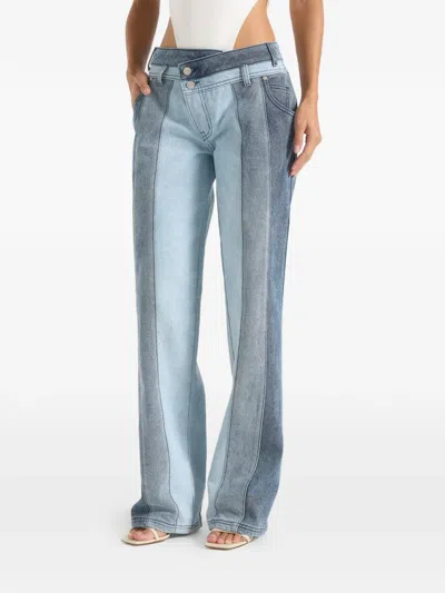 Manière De Voir Jacinda Panelled Jeans In Black