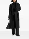 Manière De Voir Jena Belted Coat In Black