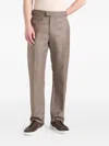 Manière De Voir Joseph Pinstripe Trousers In Brown