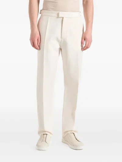 Manière De Voir Joseph Side-adjuster Tailored Trousers In White