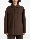 Manière De Voir Joy Chest-pocket Shirt In Brown