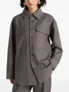 Manière De Voir Joy Chest-pockets Buttoned Shirts In Gray