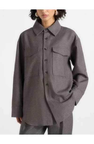 Manière De Voir Joy Chest-pockets Buttoned Shirts In Gray