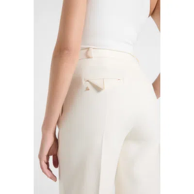 Manière De Voir Julie Tailored Twin Pleat Trousers In White