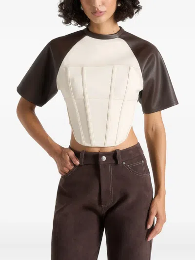 Manière De Voir Juline Corset Top In White