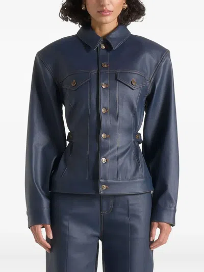Manière De Voir Karla Jacket In Blue