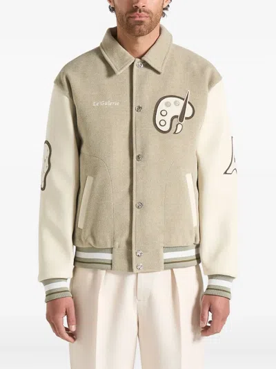 Manière De Voir Le Galerie Varsity Jacket In Neutral