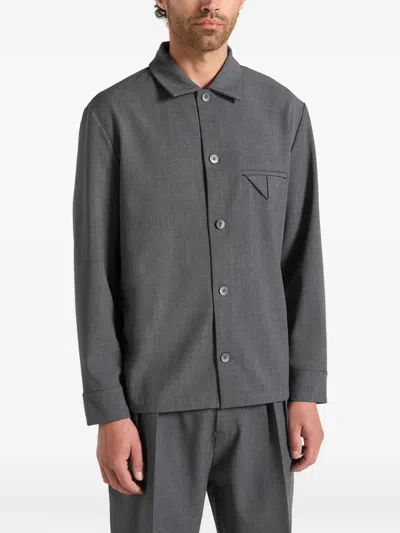 Manière De Voir Leo Overshirt In Gray