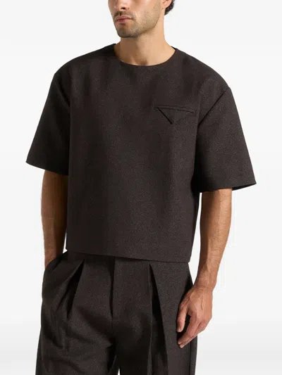 Manière De Voir Léon Pocket T-shirt In Brown