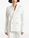 Manière De Voir Maia Pinstripe Double-breasted Blazer