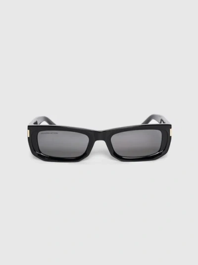 Manière De Voir Milan Curved-frame Sunglasses In Black