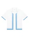 Manière De Voir Nathan Ombré-border Revere Shirt In White