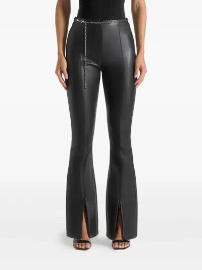 Manière De Voir Ninon Split-leg Flared Trousers In Black