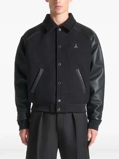 Manière De Voir Olivier Raglan-sleeve Jacket In Black