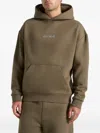Manière De Voir Ollie Kangaroo-pocket Hoodie In Green