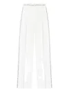 Manière De Voir Patricia Side-embellished Pleated Trousers In White