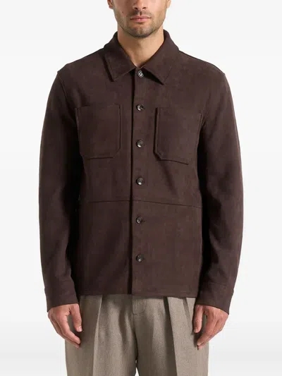 Manière De Voir Pocket-detail Shirt In Brown