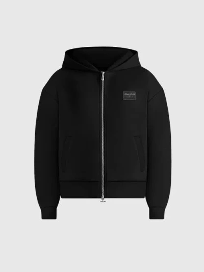 Manière De Voir Raya Off Shoulder Knitted Playsuit With Belt In Black