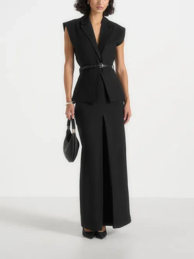 Manière De Voir Regine Maxi Skirt In Black