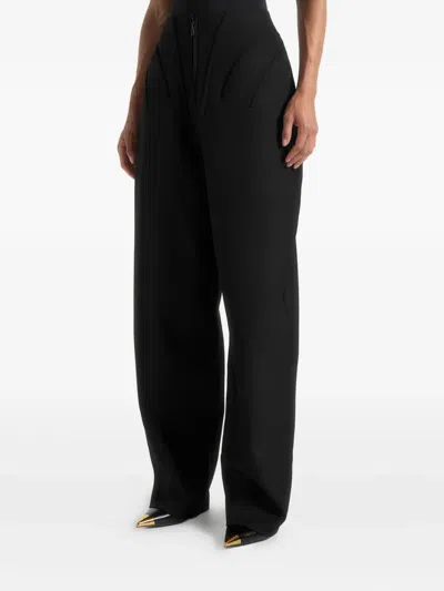 Manière De Voir Réna Corset Zip Trousers In Black