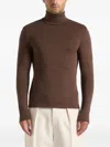 Manière De Voir Roll-neck Sweater In Brown