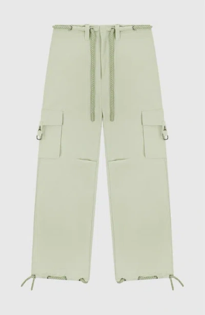 Manière De Voir Rosa Ripstop Parachute Cargo Pants In Green