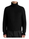 Manière De Voir Rudy Roll-neck Sweater In Black