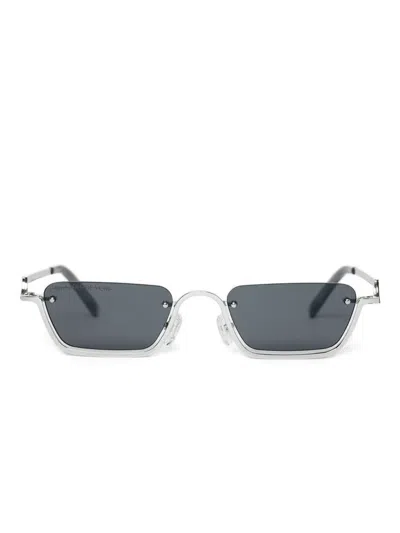 Manière De Voir Sacha Rectangle-frame Sunglasses In Metallic