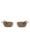 Manière De Voir Sacha Sunglasses In Gold
